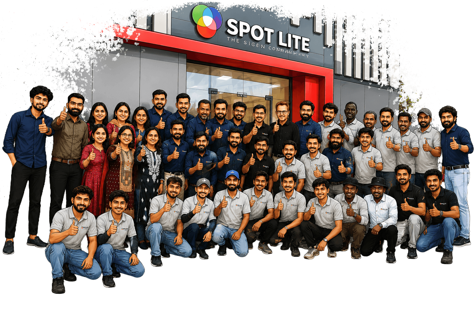 Spotlite signage team
